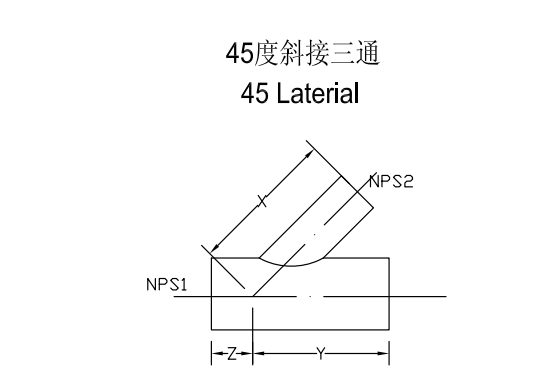 斜三通示意圖