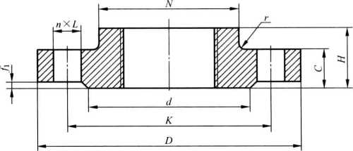 突面（RF)帶頸螺紋鋼制管法蘭 (適用于 PN 6、PN 10、PN 16、PN 25、PN 40、PN 63 和 PN 100)